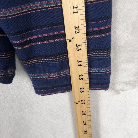 VTG CABELA'S Jacket Women's 2XL XXL Blue Stripe Woven Zip Pockets Lined Cotton - Picture 9 of 15